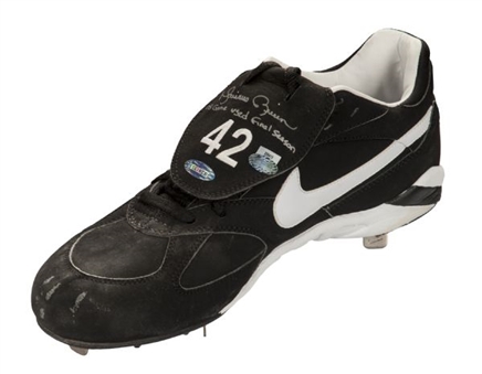 2008 Mariano Rivera Game Worn and Signed Cleat (Steiner)